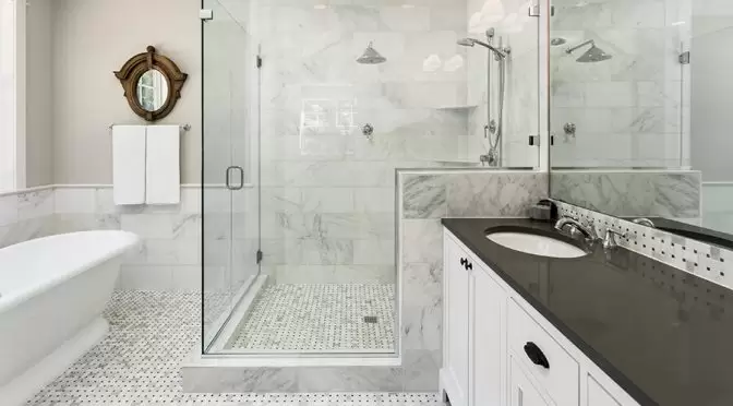 white bathroom