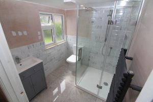 completed bathroom