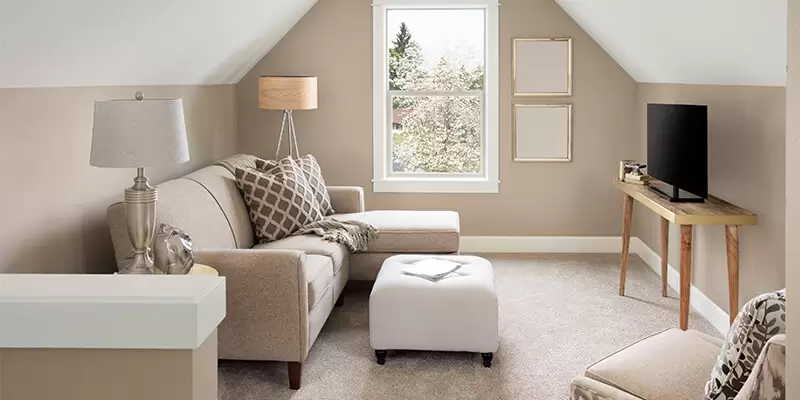 Living Room In Loft