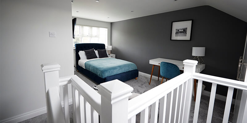 Grey Bedroom Loft Conversion