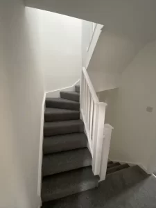 carpeted staircase