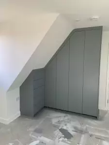 bespoke grey wardrobes