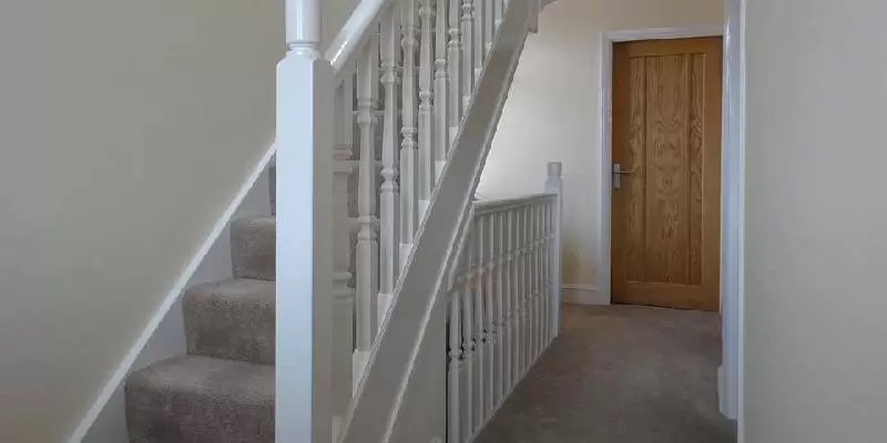 Carpet on stairs