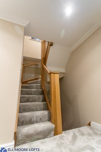 modern oak stairs