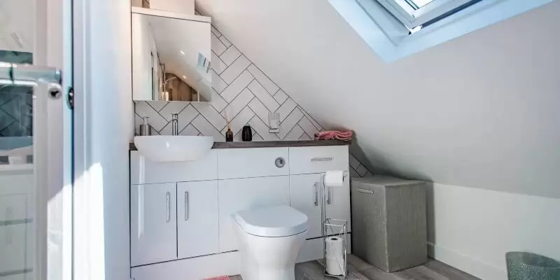 Bathroom In Dormer Apartment