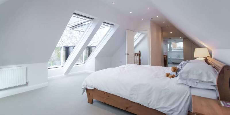 Velux loft conversion bedroom