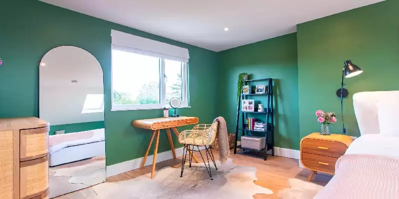 relaxing nook in loft conversion