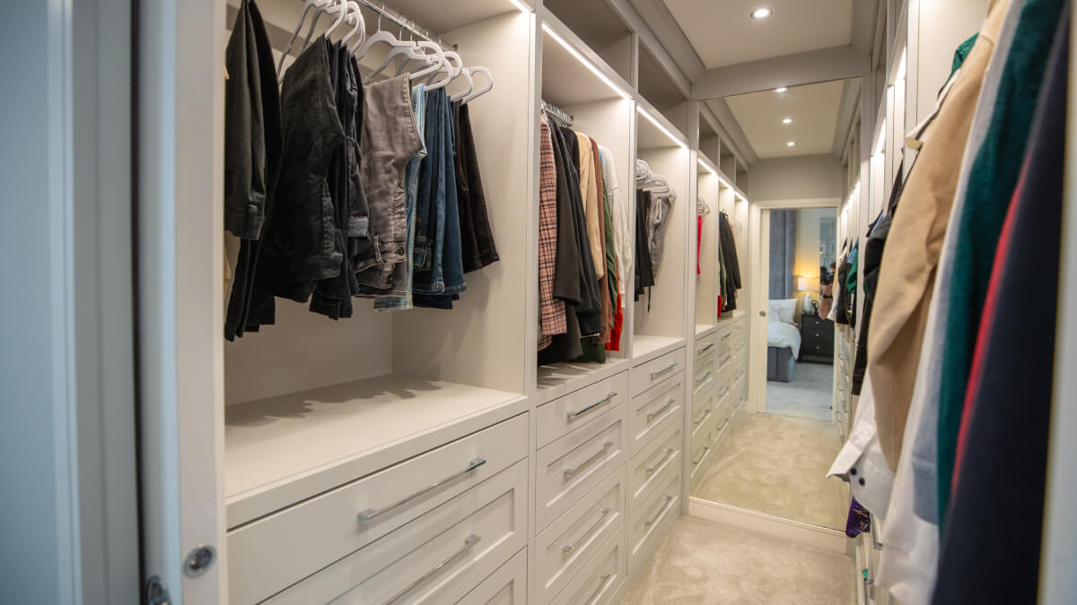 Walk in wardrobe