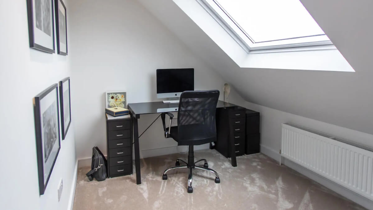 Desk below window