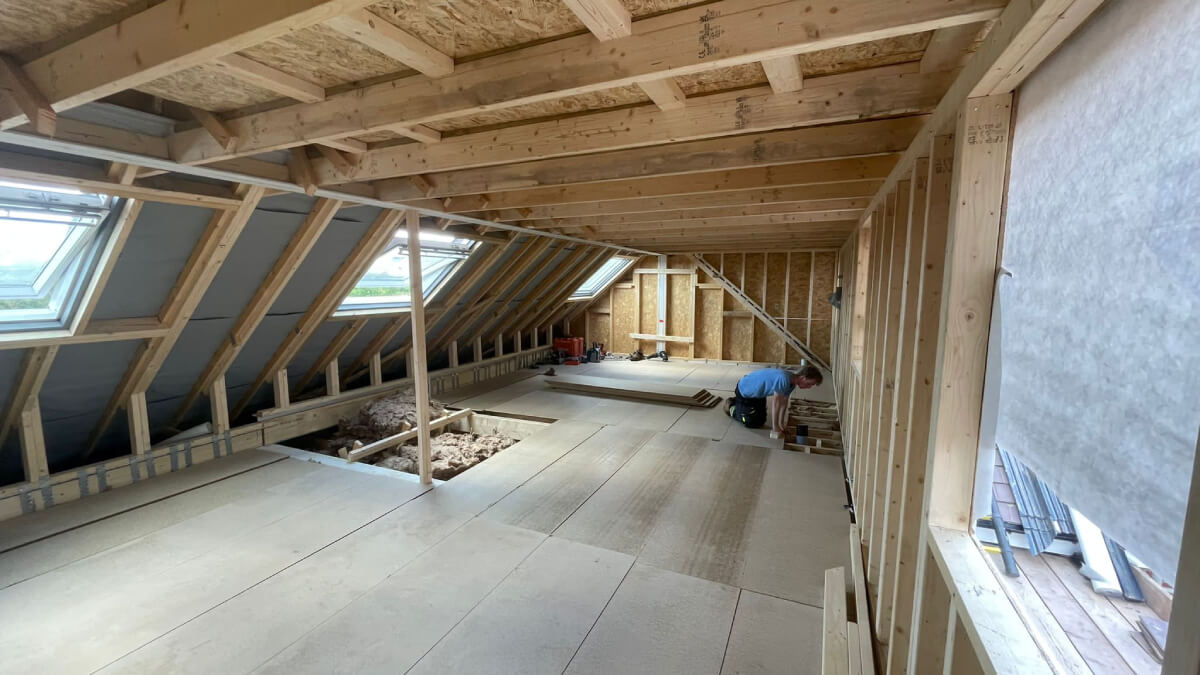 Loft conversion in progress